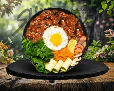 BIBIMBAP POULET FRIES CORÉEN